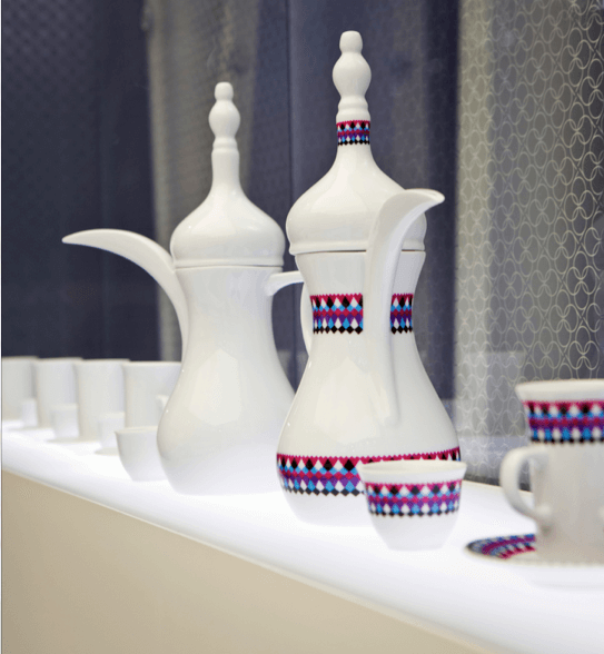 saudi arabesque - modern ceramic dallah
