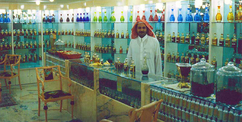 saudi arabesque - perfumed oil shop in saudi arabia