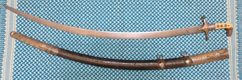 saudi arabesque - saudi curved saif sword vintage