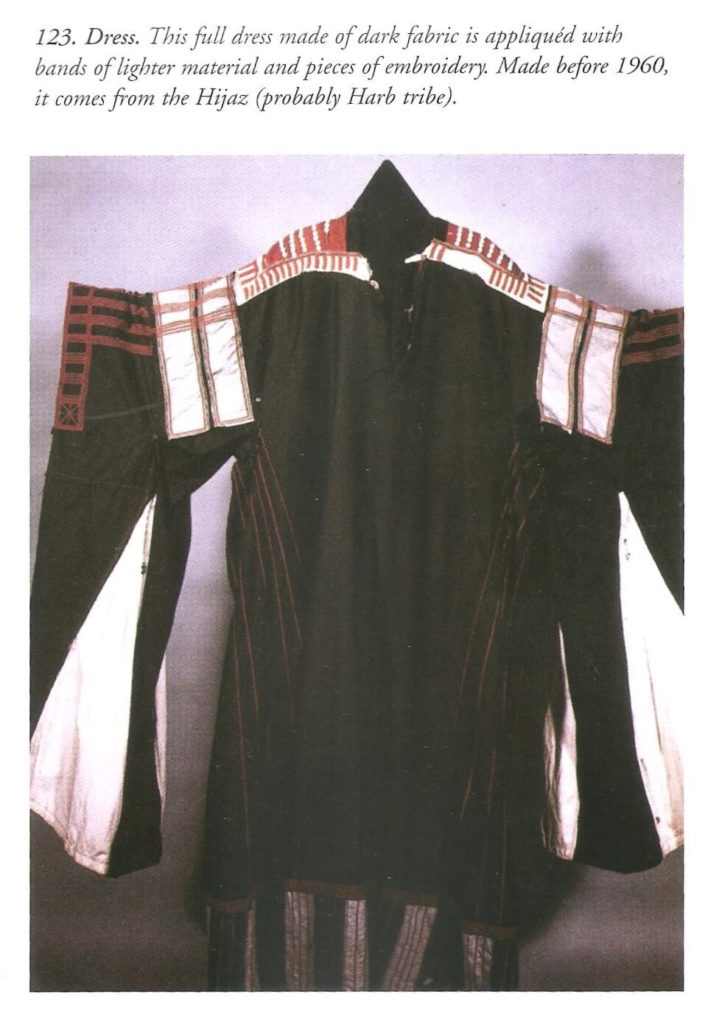 saudi arabesque - harb tribe dress white sleeves from traditional crafts john topham
