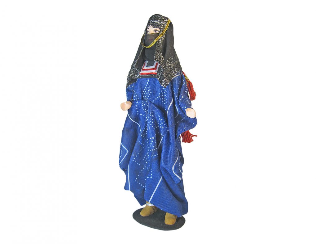 Porcelain Souvenir Doll in Traditional Women’s Dress of the Hudhayl Tribe side