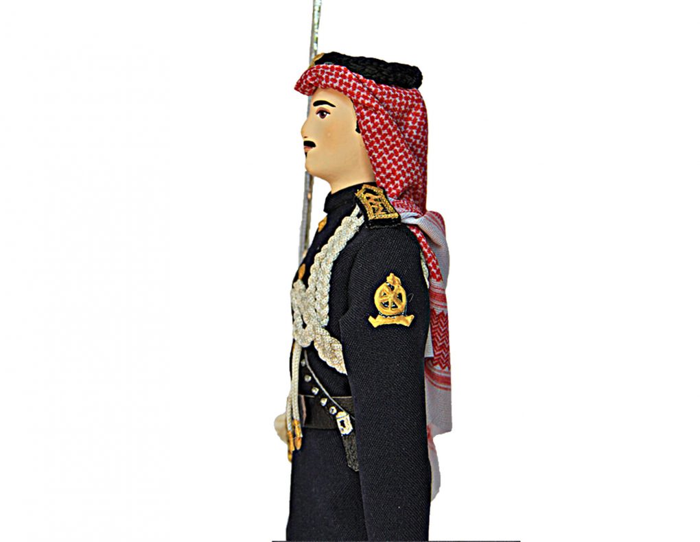 Porcelain Souvenir Doll in the Uniform of the National Guard of the Kingdom of Saudi Arabia side